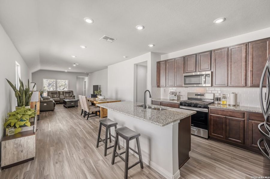 Furnished interior view inside a new home in Timber Creek, San Antonio (Image 5).
