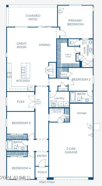 4003 Floor plan Garage Right