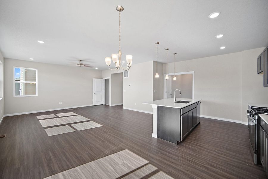 Spacious, unfurnished interior of a new home in Ridge at Lorson Ranch, Colorado Springs (Image 23). Spacious, unfurnished interior of a new home in Ridge at Lorson Ranch, Colorado Springs (Image 23).