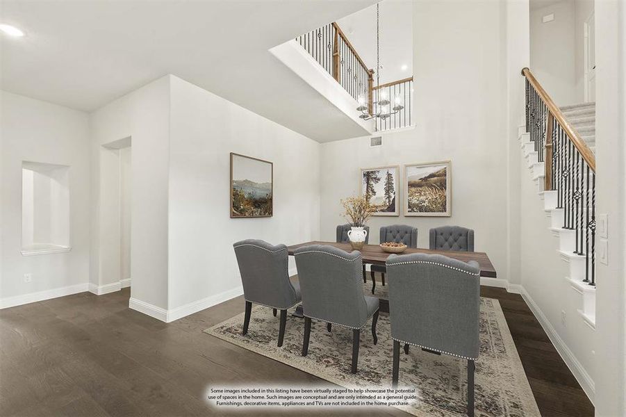 Furnished interior view inside a new home in Legacy Ranch Classic 60, Melissa (Image 9). Furnished interior view inside a new home in Legacy Ranch Classic 60, Melissa (Image 9).