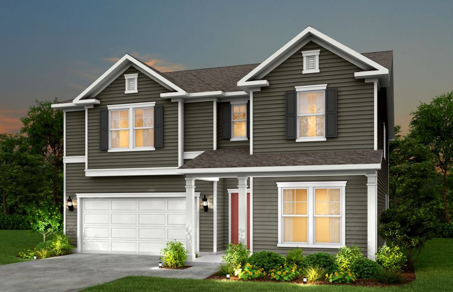 Representative exterior photo of a completed home built from the Pennington by Pulte Homes in Hamlet at Carothers Crossing, La Vergne, TN (Image 21).