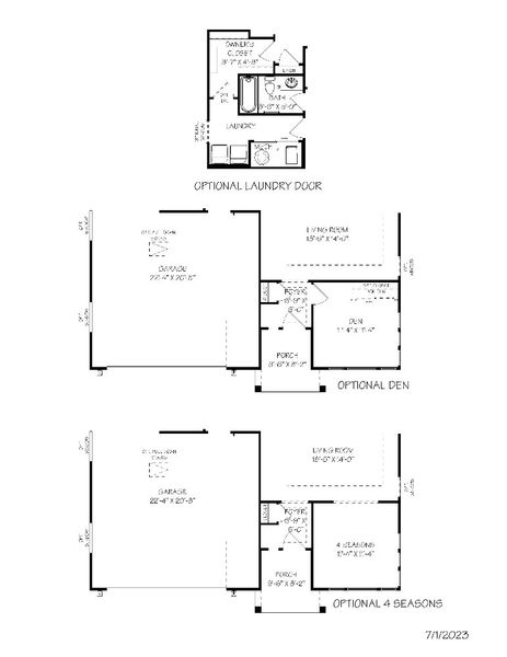 2D floor plan layout for the Palazzo by Epcon Communities in The Courtyards at Hodges Farm, Charlotte, NC (Image 23).