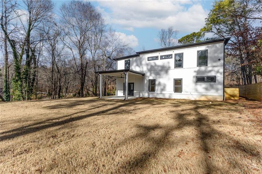 Exterior details and patio area of a home in , Flowery Branch (Image 3).