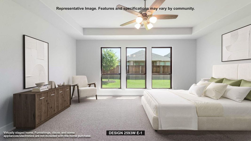 Furnished interior view inside a new home in Bridgeland, Cypress (Image 4). Furnished interior view inside a new home in Bridgeland, Cypress (Image 4).