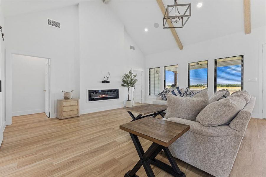 Furnished interior view inside a new home in , Ennis (Image 17).