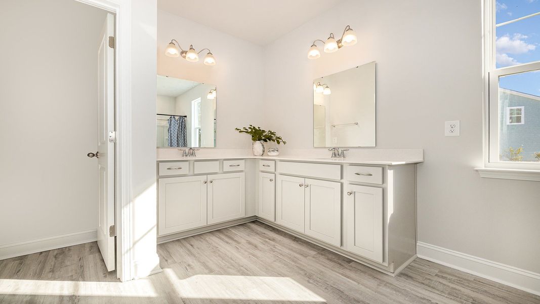 Representative furnished interior of a home built from the TILLMAN by D.R. Horton in Auberon Woods, Conway (Image 15).