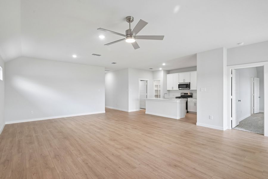 Open Concept in the Hayden home plan by Trophy Signature Homes