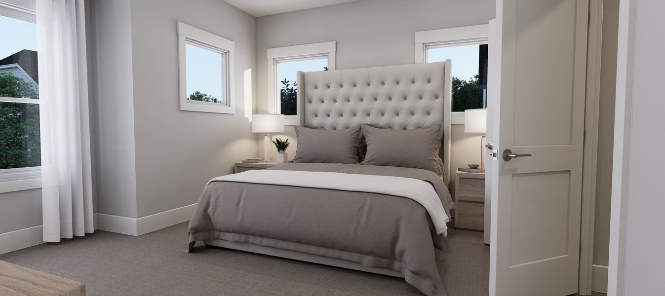 Representative furnished interior of a home built from the Willow by Baker Residential in Atwater Station - Village Collection, Fuquay Varina (Image 13).