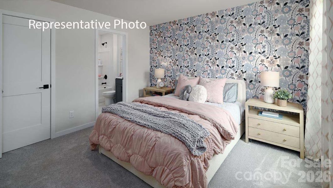 Furnished interior view inside a new home in Sanctuary at Southgate, Indian Trail (Image 34).