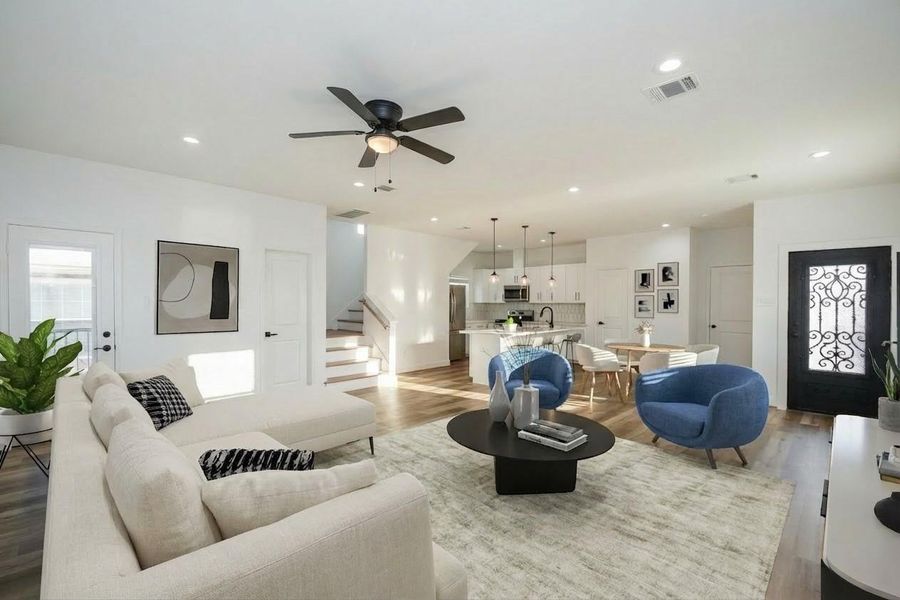 Furnished interior view inside a new home in , Houston (Image 11).