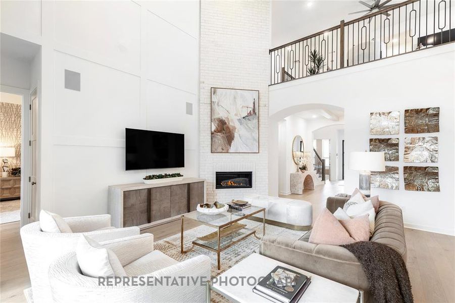 Furnished interior view inside a new home in Star Trail, Prosper (Image 29).