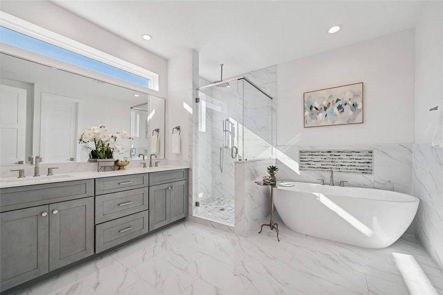 Furnished interior view inside a new home in West 21st Residences, Houston (Image 25).