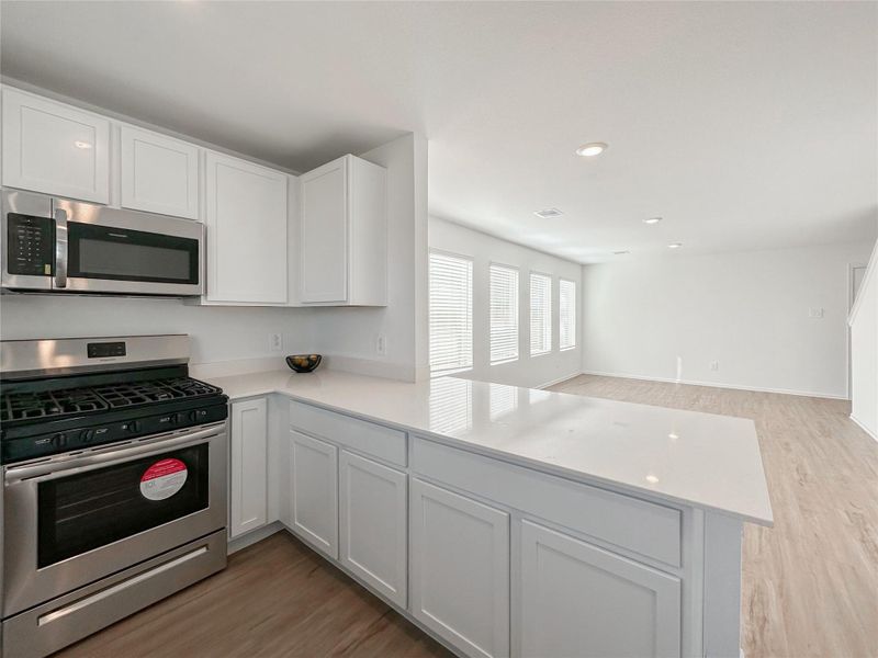 Furnished interior view inside a new home in Ladera Trails: Cottage Collection, Conroe (Image 6). Furnished interior view inside a new home in Ladera Trails: Cottage Collection, Conroe (Image 6).