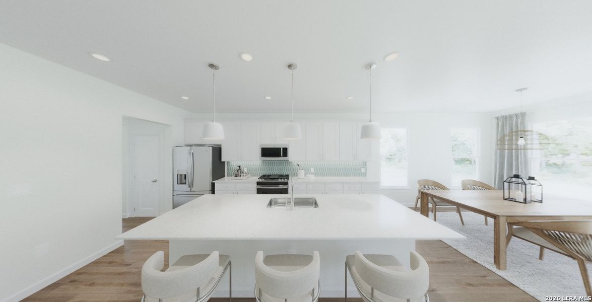 Furnished interior view inside a new home in Saddlebrook Ranch, Schertz (Image 9).