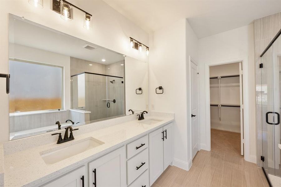 Furnished interior view inside a new home in Willow Wood Classic 50, McKinney (Image 6).