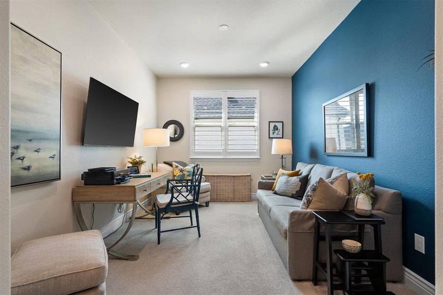 Furnished interior view inside a new home in Robson Ranch Texas, Denton (Image 15).