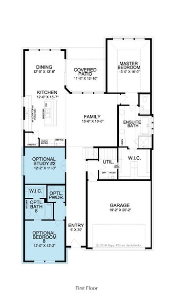 2D floor plan layout for the Madison by Landon Homes in Fields - East Village, Frisco, TX (Image 6). 2D floor plan layout for the Madison by Landon Homes in Fields - East Village, Frisco, TX (Image 6).