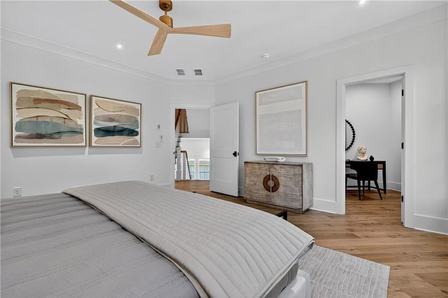 Furnished interior view inside a new home in , Atlanta (Image 8).