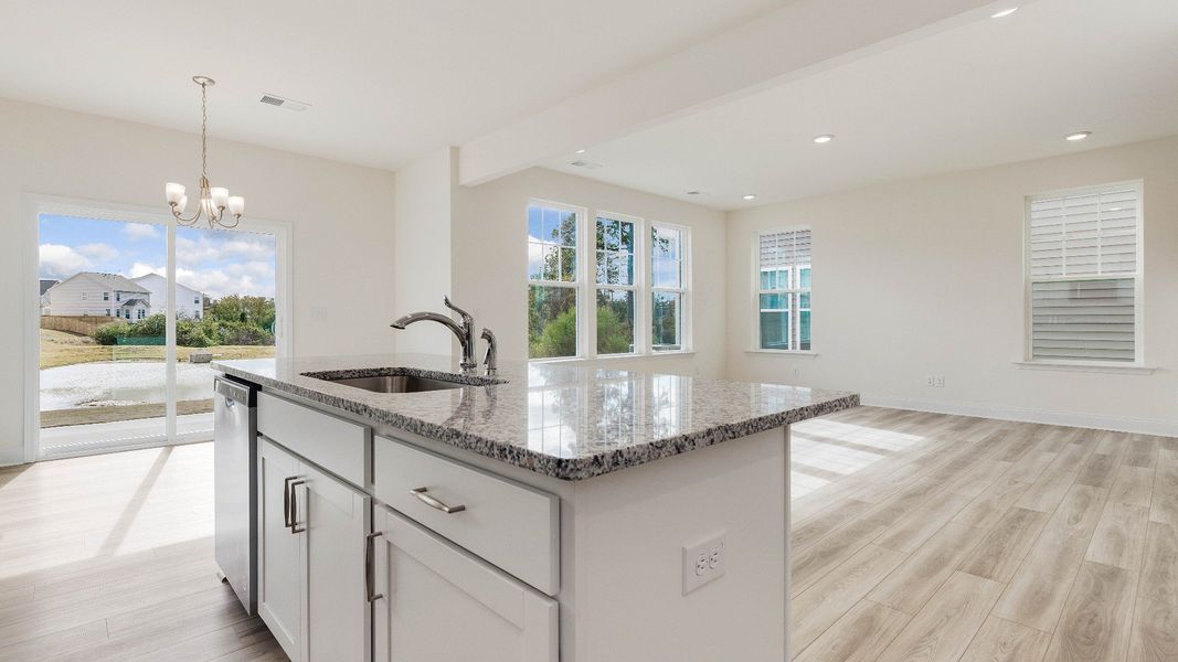 Furnished interior view inside a new home in The Grove at Neill's Pointe, Angier (Image 11).