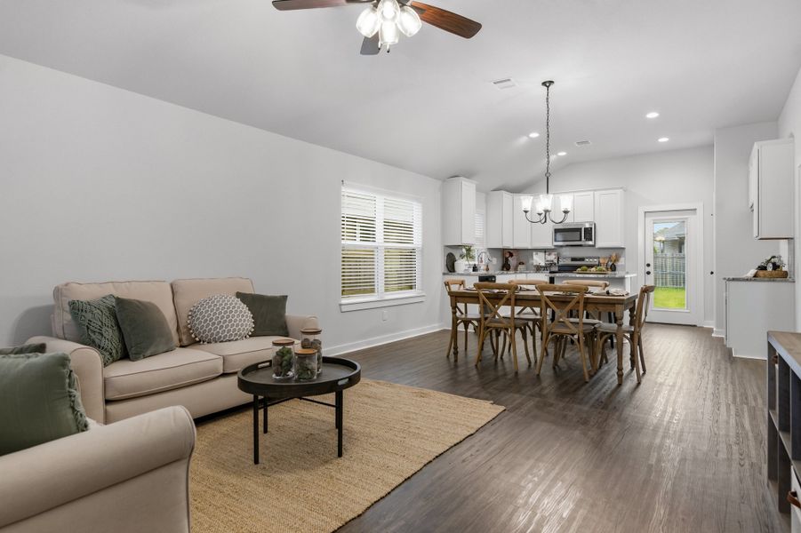 Furnished interior view inside a new home in Bonham Trace, Bryan (Image 10).