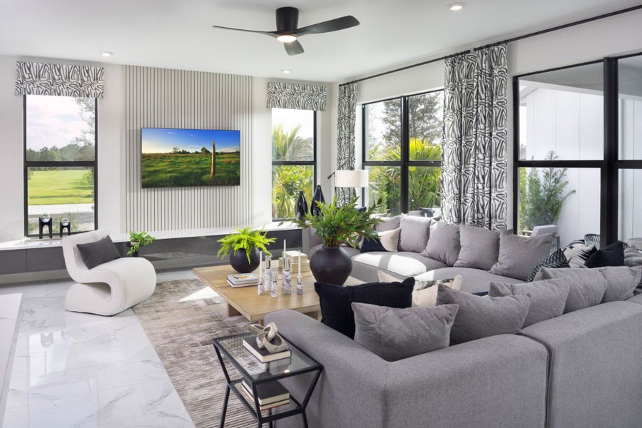 Representative furnished interior of a home built from the Marguerite by Mattamy Homes in Newfield, Palm City (Image 8).