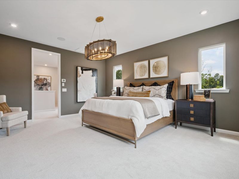 Representative furnished interior of a home built from the Mayes by Tri Pointe Homes in Millstone, Cramerton (Image 15).