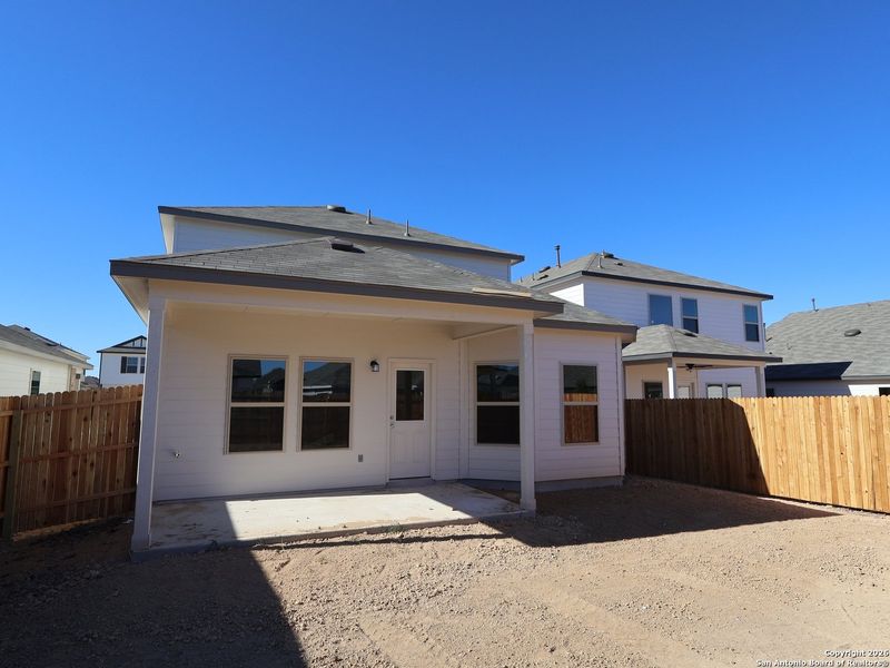 Exterior details and patio area of a home in Winding Brook, San Antonio (Image 21).