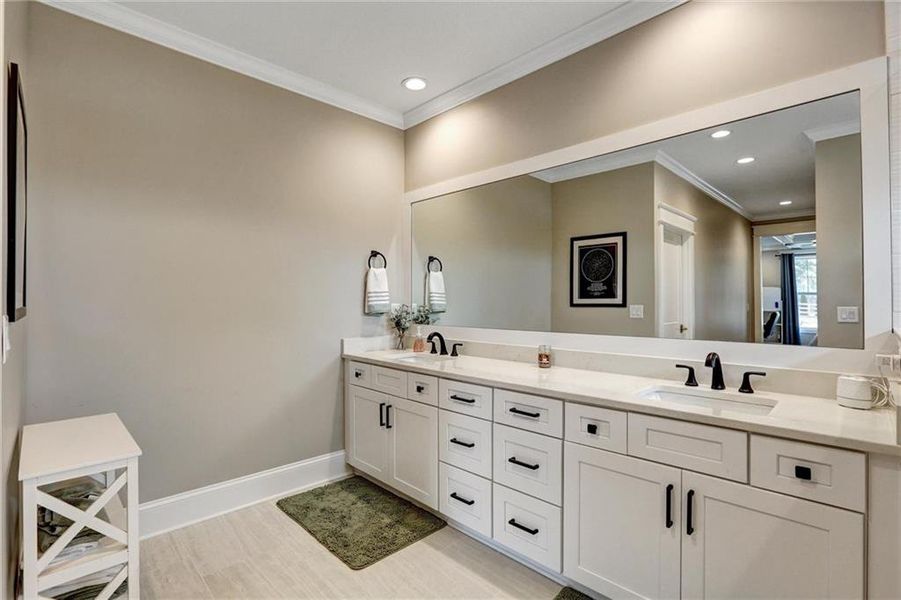 Furnished interior view inside a new home in , Buford (Image 42). Furnished interior view inside a new home in , Buford (Image 42).