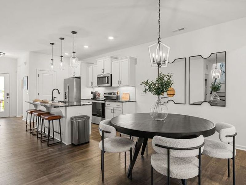Representative furnished interior of a home built from the Karver TH by True Homes in Harpers Landing Townhomes, Walkertown (Image 5). Representative furnished interior of a home built from the Karver TH by True Homes in Harpers Landing Townhomes, Walkertown (Image 5).