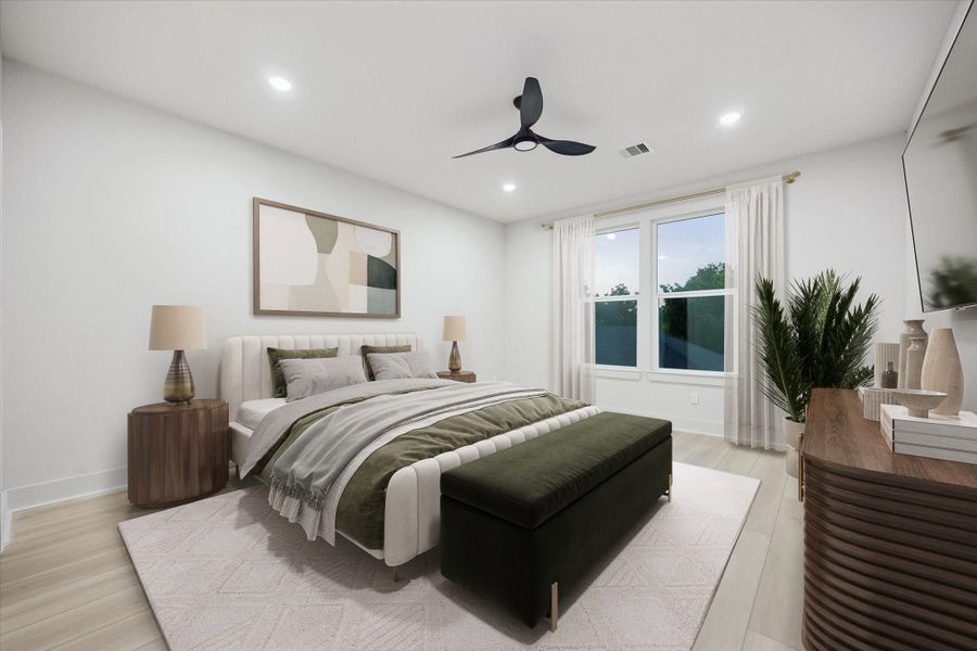 Furnished interior view inside a new home in , Houston (Image 21).