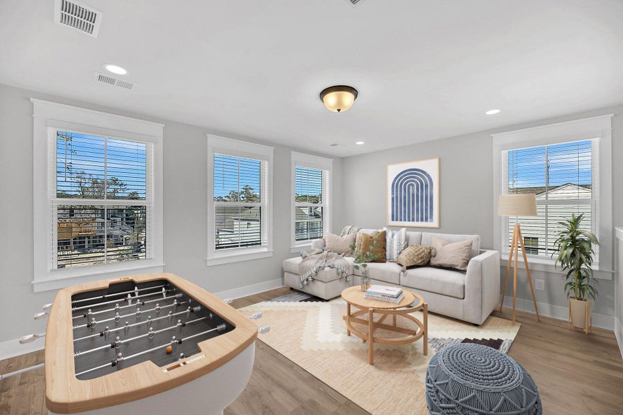 Furnished interior view inside a new home in Miller's Crossing, Johns Island (Image 34).
