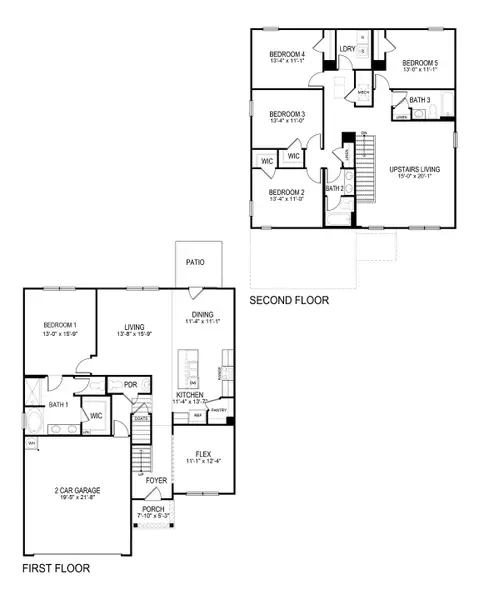 2D floor plan layout of this home in South Wind, Union City, GA (Image 4). 2D floor plan layout of this home in South Wind, Union City, GA (Image 4).