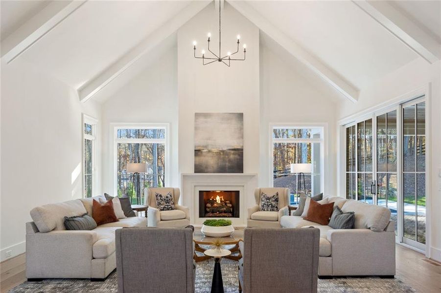 Furnished interior view inside a new home in , Canton (Image 11).