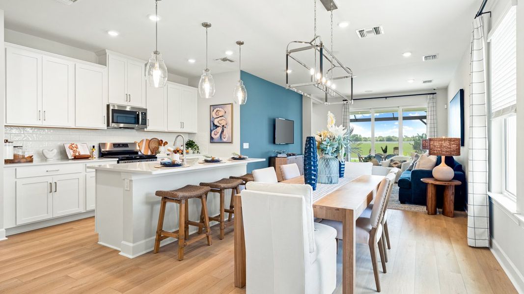 Representative furnished interior of a home built from the Alta by Taylor Morrison in Esplanade at Wellen Park, Englewood (Image 8).