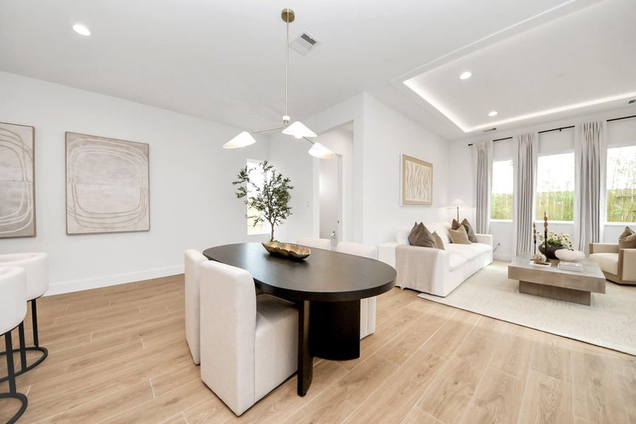 Furnished interior view inside a new home in , Houston (Image 34).