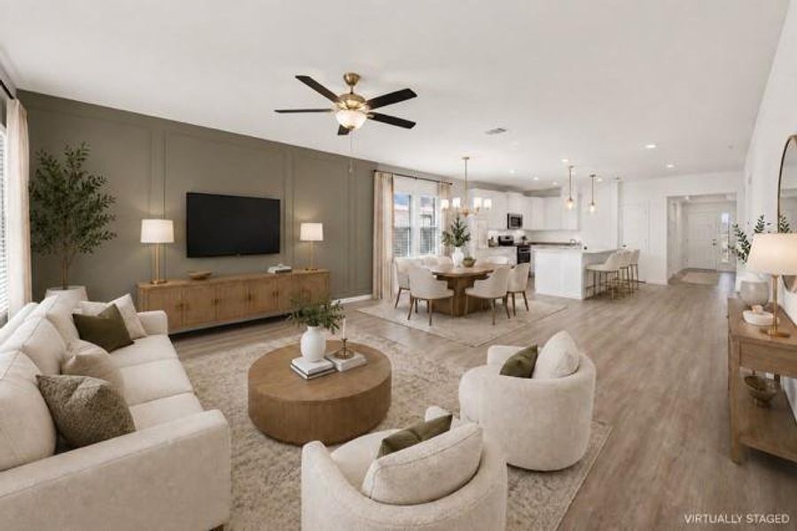 Furnished interior view inside a new home in Rollingbrook Estates, Baytown (Image 13). Furnished interior view inside a new home in Rollingbrook Estates, Baytown (Image 13).