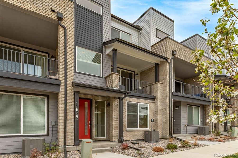 Exterior details and patio area of a home in , Broomfield (Image 24).