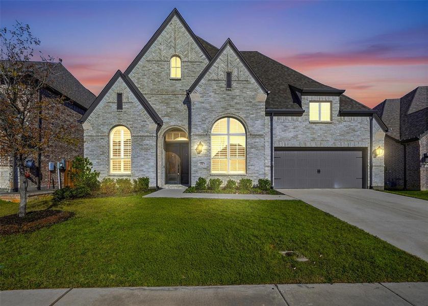 Front exterior of a new home in , Melissa, TX, highlighting curb appeal (Image 26).