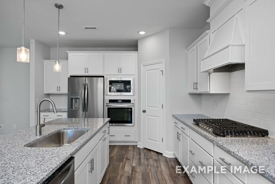 Representative furnished interior of a home built from the The Preston A by Davidson Homes LLC in Wendell Ridge, Wendell (Image 28).