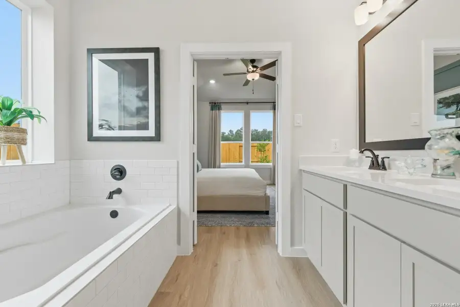 Furnished interior view inside a new home in Timber Creek, San Antonio (Image 6).