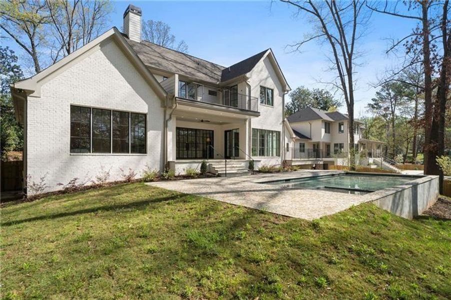 Exterior details and patio area of a home in , Atlanta (Image 4). Exterior details and patio area of a home in , Atlanta (Image 4).