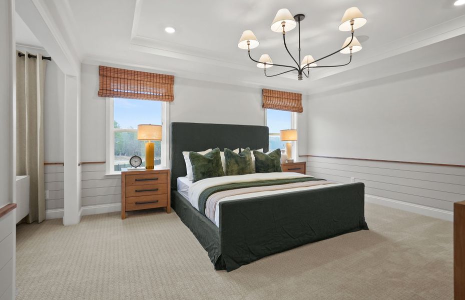 Furnished interior view inside a new home in Elmbrook, Indian Trail (Image 76).