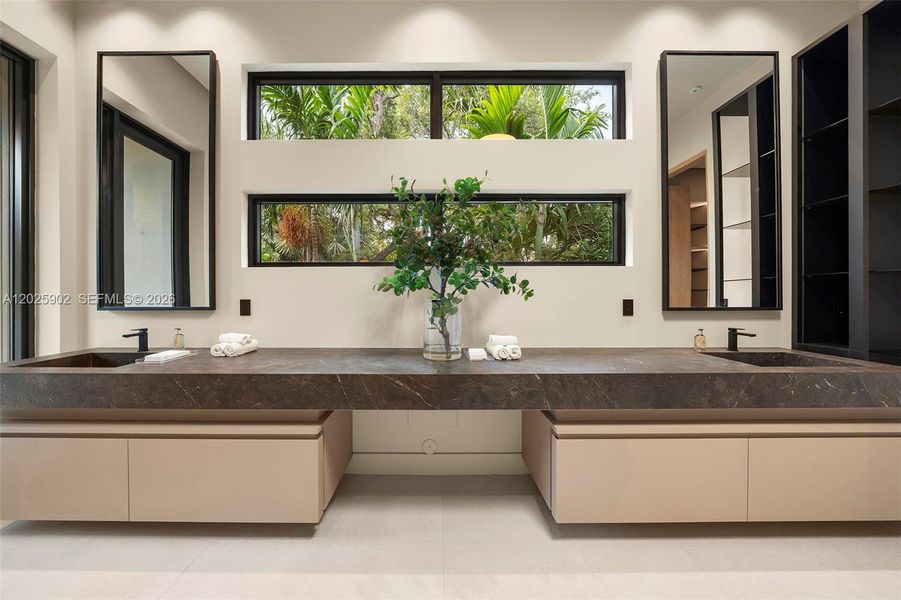 Furnished interior view inside a new home in , Miami (Image 17). Furnished interior view inside a new home in , Miami (Image 17).
