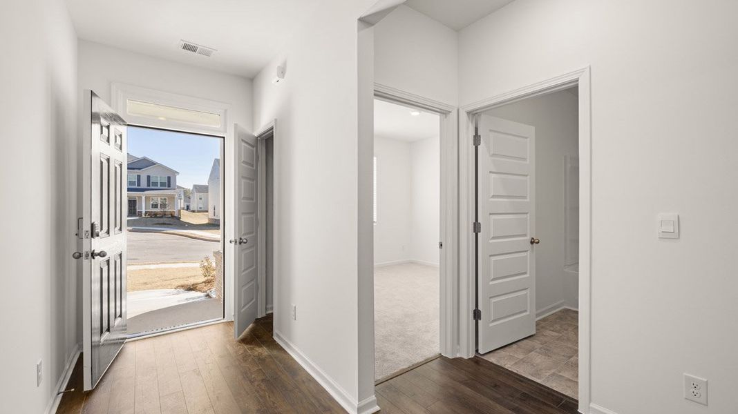 Spacious, unfurnished interior of a new home in The Abbey at Trolley Run Station, Aiken (Image 10). Spacious, unfurnished interior of a new home in The Abbey at Trolley Run Station, Aiken (Image 10).