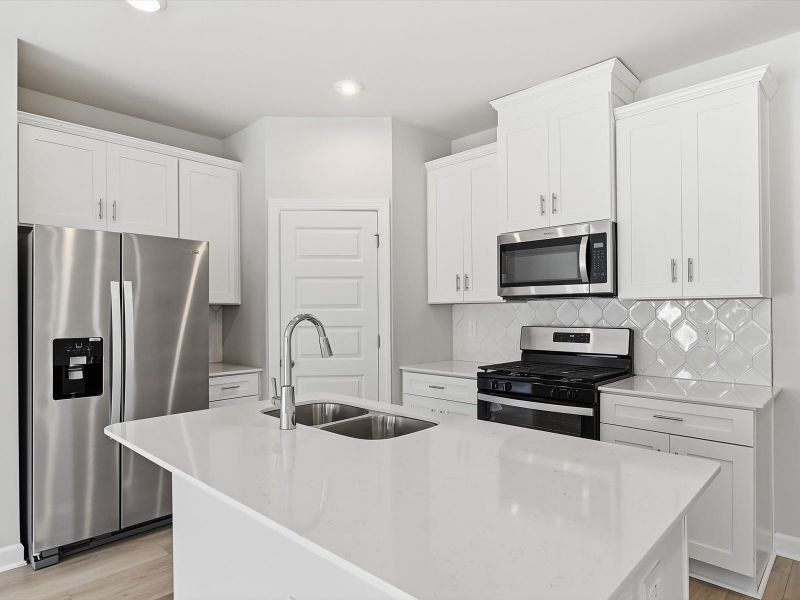 Furnished interior view inside a new home in Northbrook Village Townes, Taylors (Image 6). Furnished interior view inside a new home in Northbrook Village Townes, Taylors (Image 6).