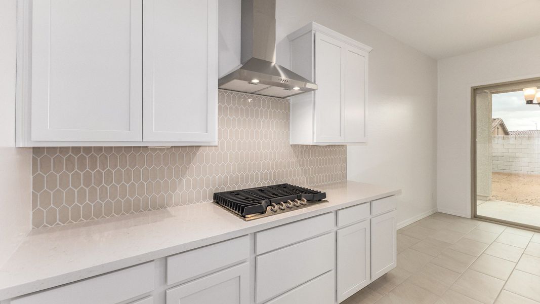 Furnished interior view inside a new home in Arroyo Seco - Hacienda, Buckeye (Image 9).