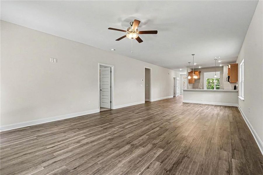Spacious, unfurnished interior of a new home in The Fields of Walnut Creek, Pendergrass (Image 27). Spacious, unfurnished interior of a new home in The Fields of Walnut Creek, Pendergrass (Image 27).