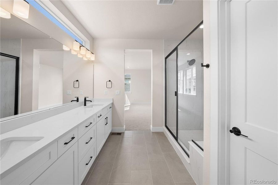 Furnished interior view inside a new home in Harmony at Sterling Ranch, Littleton (Image 11). Furnished interior view inside a new home in Harmony at Sterling Ranch, Littleton (Image 11).