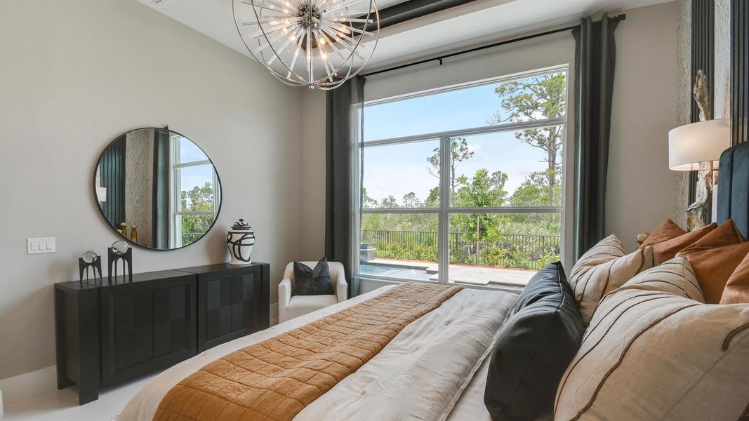Furnished interior view inside a new home in Mosaic, Port St. Lucie (Image 27).