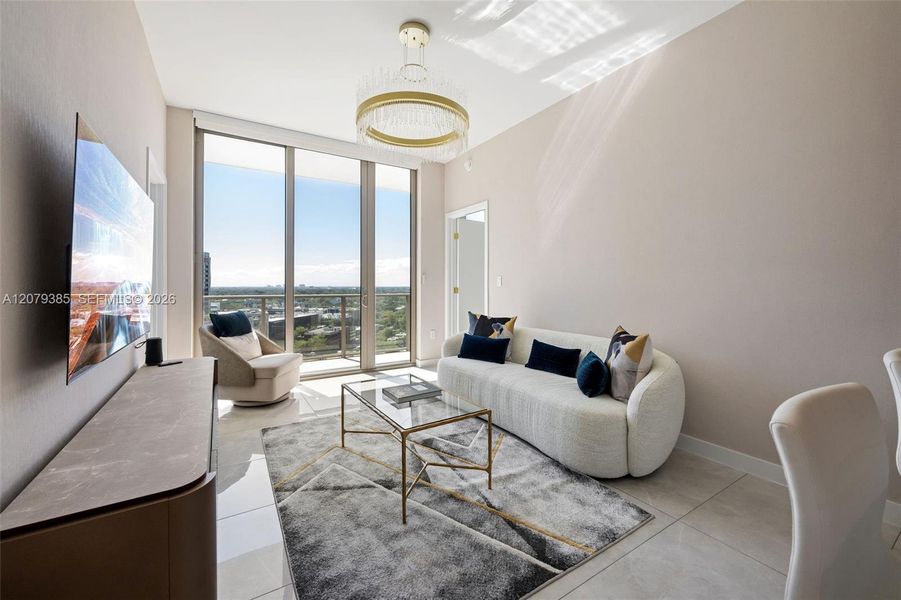 Furnished interior view inside a new home in , Miami (Image 27). Furnished interior view inside a new home in , Miami (Image 27).
